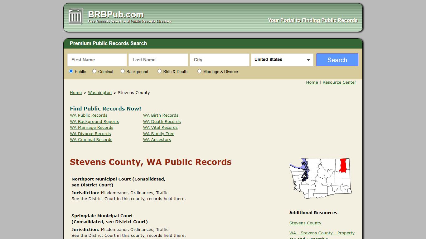 Stevens County Public Records | Search Washington ...